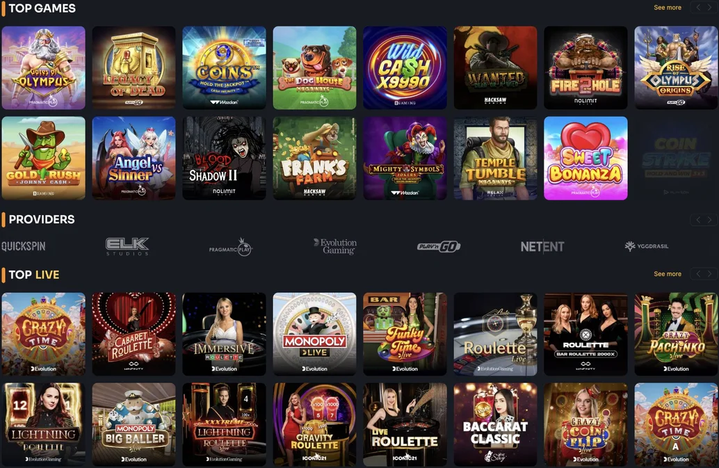 slots en spellen met live dealers in het KoKobet Casino